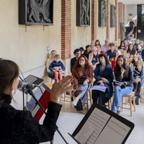 Concert sérénade de Beethoven, sous les arcades