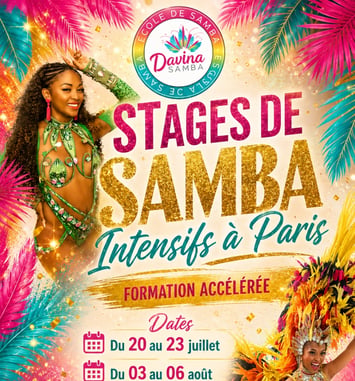 Formation Samba do Brasil accélérée été 2026 – Davina Samba