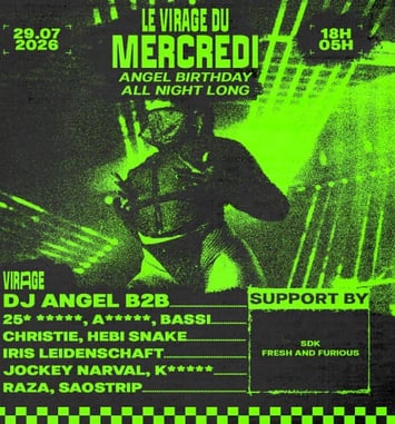 DJ Angel Birthday x Le Virage du Mercredi