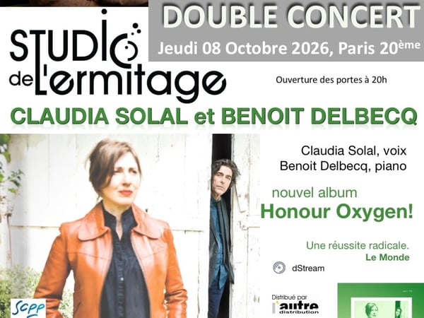 Claudia Solal et Benoît Delbecq // Bruno Angelini