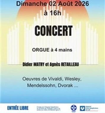 Concert orgue à 4 mains