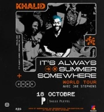 Khalid, It's Always Summer Somewhere Tour