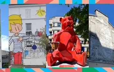 Visite street art des œuvres en plein air de l'hôpital Necker