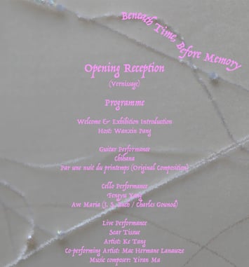 Beneath Time, Before Memory — Vernissage