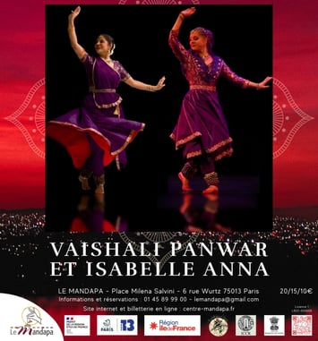 Kathak duo : Vaishali Panwar et Isabelle Anna