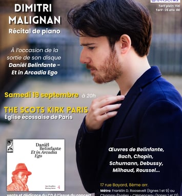 Récital de piano et sortie de disque - Dimitri Malignan