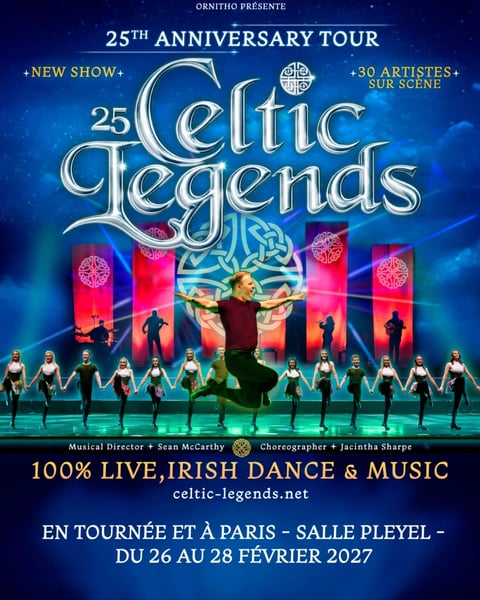 Celtic Legends sera en tournée en France en 2027 et à Paris du 26 au 28 février !