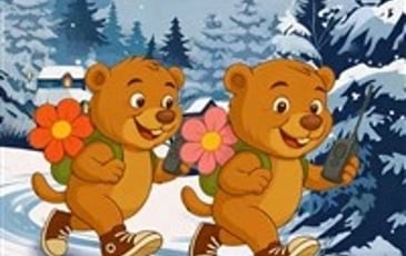 La course des marmottes de Noël