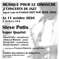 Musique pour le Dimanche, deux concerts de jazz