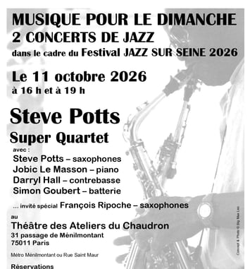 Musique pour le Dimanche, deux concerts de jazz