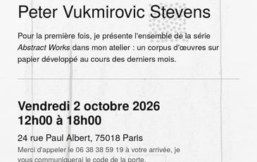 Peter Vukmirovic Stevens, Abstract Works