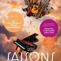 Un violoncelle et un saxophone