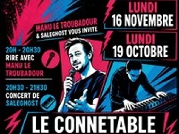 Soirée Double Plateau : Manu le Troubadour en stand up & Saleghost en concert