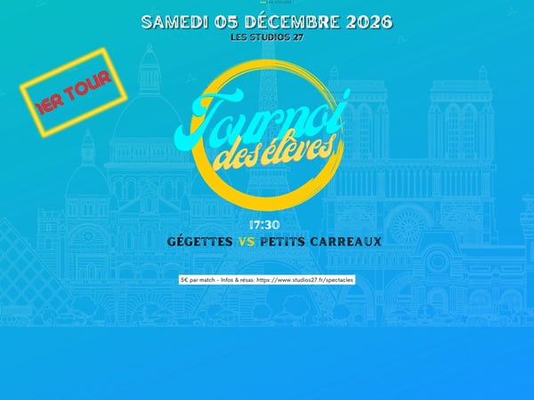 Tournoi élèves 1er tour Gégettes vs Petits Carreaux