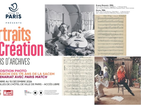 Portraits et Création, Sacem x Paris Match