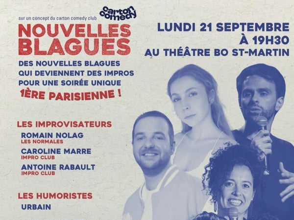 Nouvelles Blagues par Carton Comedy