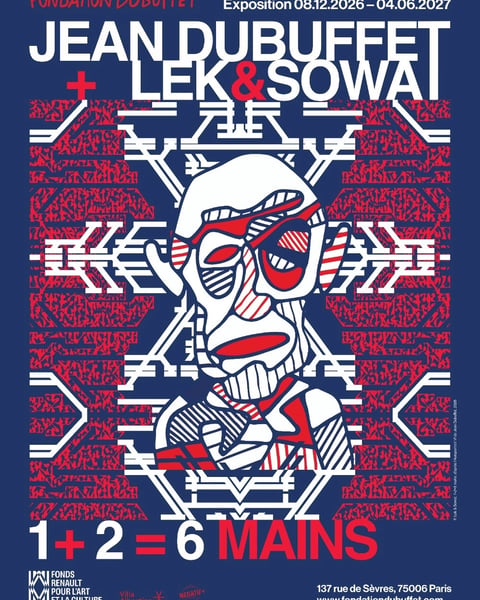 Jean Dubuffet et Lek et Sowat, 1 et 2 = 6 Mains