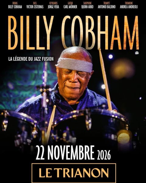 BILLY COBHAM signe son grand retour le dimanche 22 novembre au Trianon !