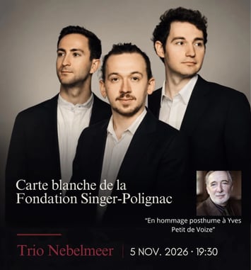 Carte blanche de la Fondation Singer-Polignac : Trio Nebelmeer