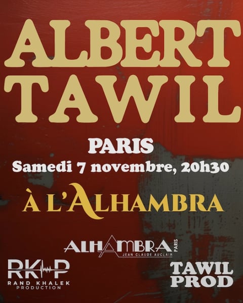 Albert Tawil en concert à l’Alhambra