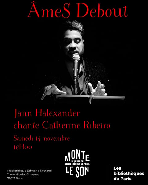 Jann Halexander chante Catherine Ribeiro Concert ÂmeS Debout