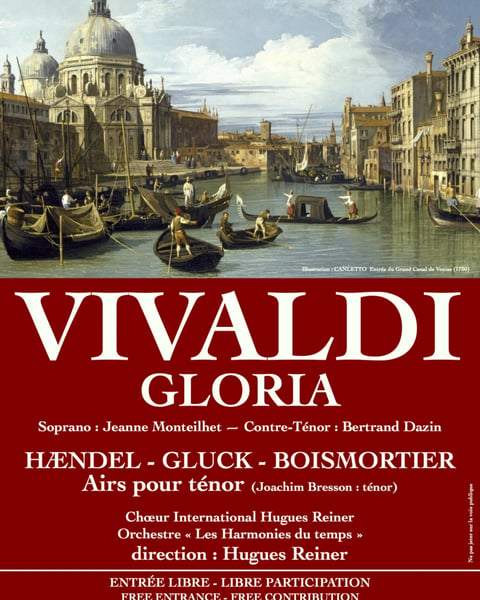 VIVALDI : Gloria, Haendel, Gluck, Boismortier : Airs pour ténor