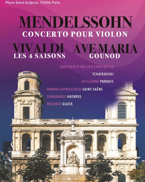 Les 4 Saisons de Vivaldi, Ave Maria et Concerto pour violon de Mendelssohn