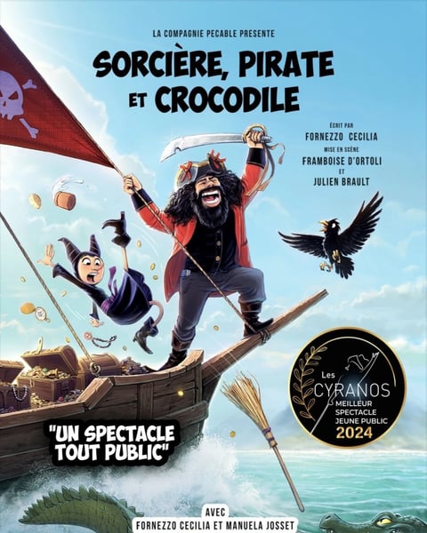 Sorcière, pirate et crocodile