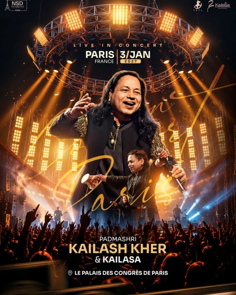 Kailash Kher & Kailasa live in Paris