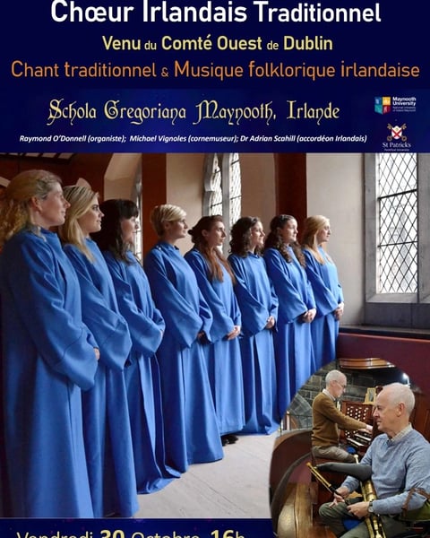 Grand concert du chœur traditionnel irlandais Schola Gregoriana Maynooth