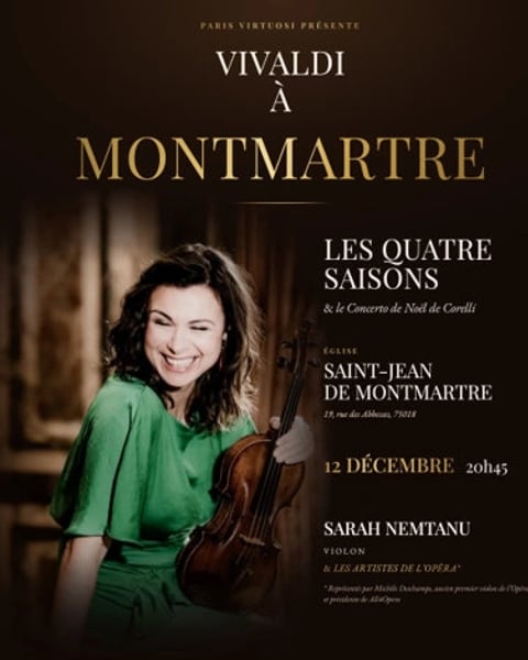 Vivaldi à Montmartre avec les Artistes de l'Opéra et Sarah Nemtanu