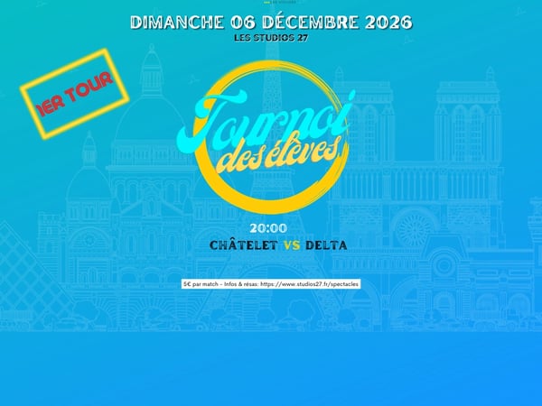 Tournoi élèves 1er tour Châtelet vs Delta