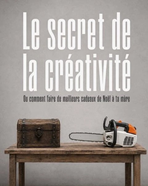Le secret de la créativité, ou comment faire de meilleurs cadeaux de Noël à ta mère