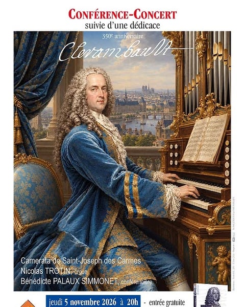 Concert-conférence Nicolas Clérambault, 350e anniversaire
