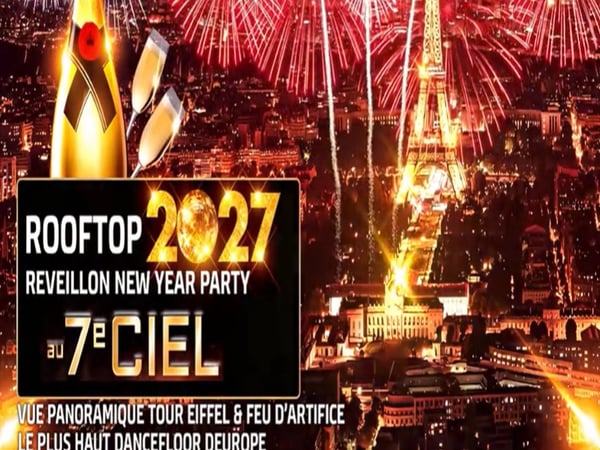 Rooftop Géant Nouvel An 2027 panoramique Paris Tour Eiffel