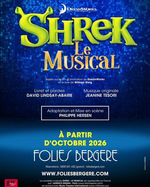 Shrek Le Musical, mise en scène de Philippe Hersen