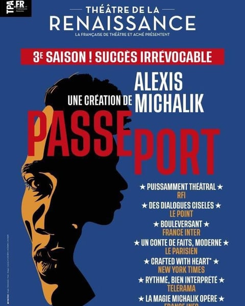 Passeport d'Alexis Michalik