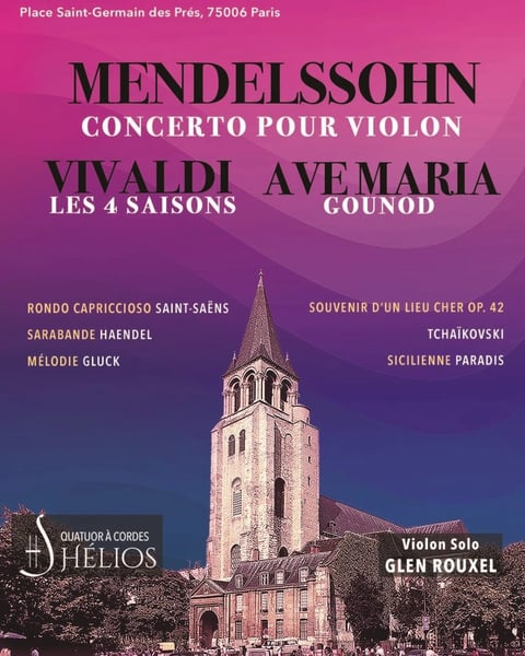 Les 4 Saisons de Vivaldi, Ave Maria et Concerto pour violon de Mendelssohn